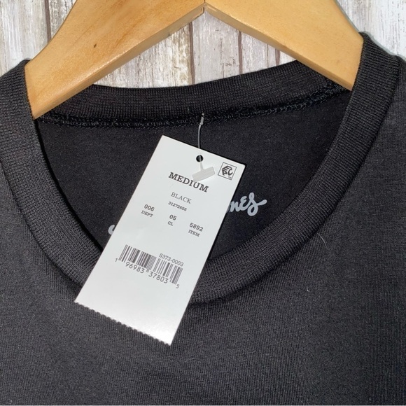 NWT The Rolling Stones Dye Black Crop - Picture 5 of 6